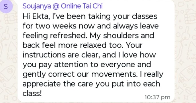 Soujanya · Online Tai Chi